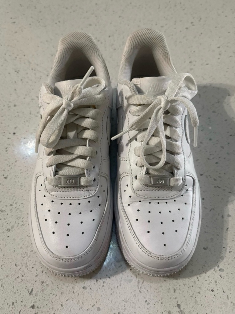 Nike White Low-Top Leather Sneakers